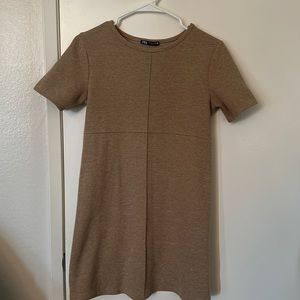 Zara short sleeve scoop neck dress